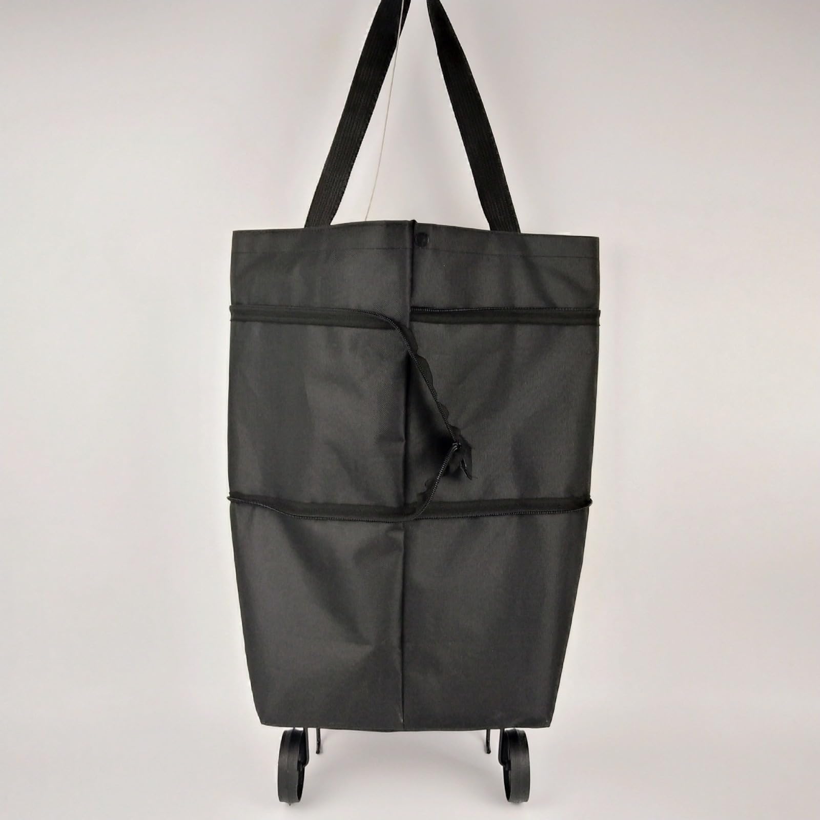 Shopping cart with Foldable Portable Wheels, Waterproof Tote Bag, Supermarket Shopping cart