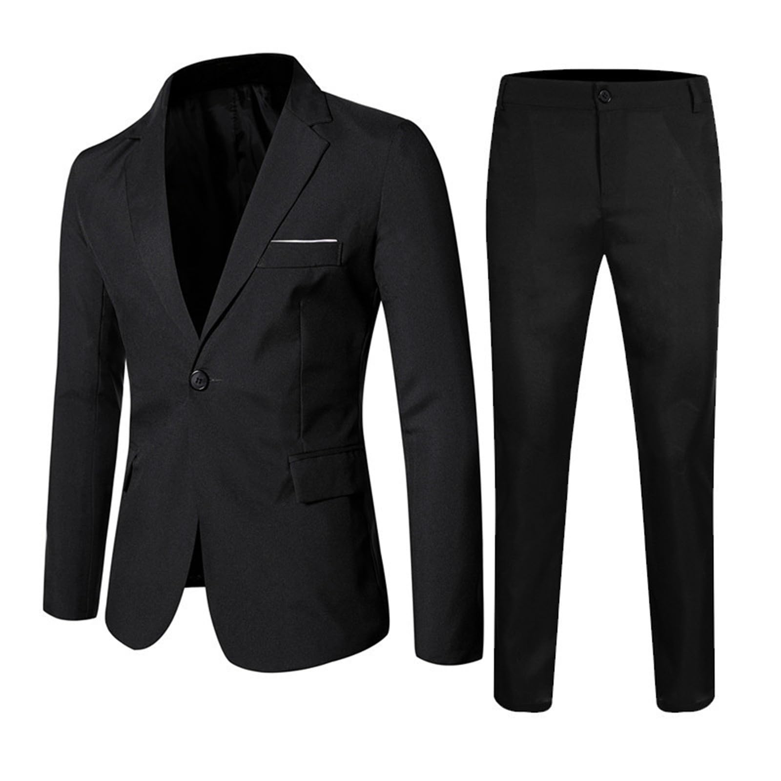 Generisch Costume de costume pour enfants et tout-petits, pour le printemps, solide, à manches longues, pantalon, manteau, tenue, 2 pièces