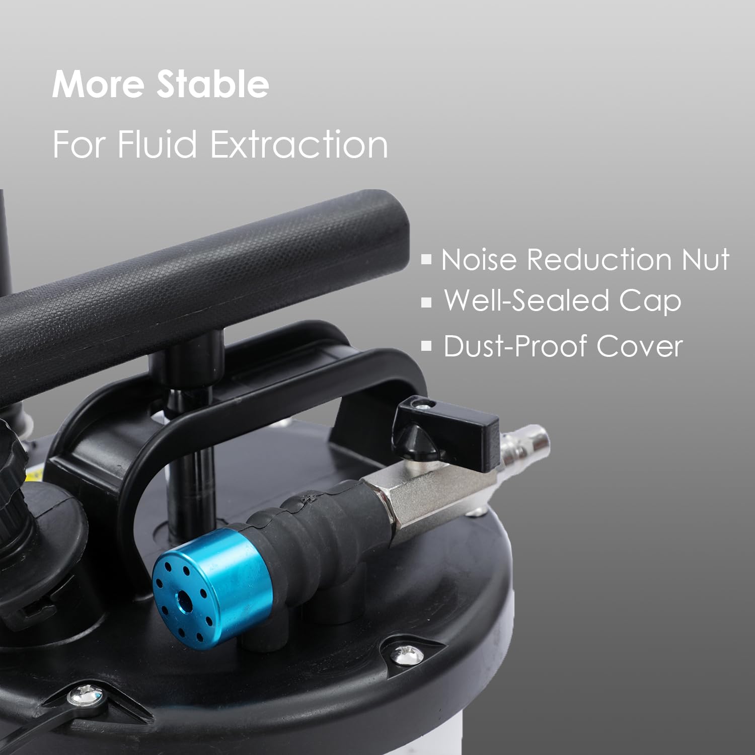 KATSU 6,5 Litro Neumática Manual Extractor de Fluido de Aceite de Vacío Bomba de Succión de Mano para Transferencia de Combustible de Motor de Coche
