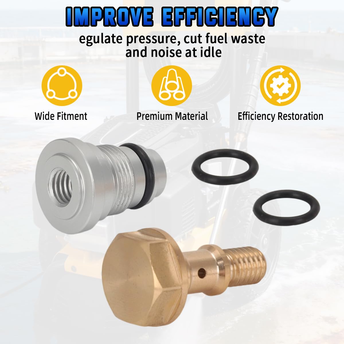 7115203BBK for DeWalt DXPW3224 | DXPW3224i | DXPW3324 | DXPW3324i Idle Down Valve Banjo Bolt Kit