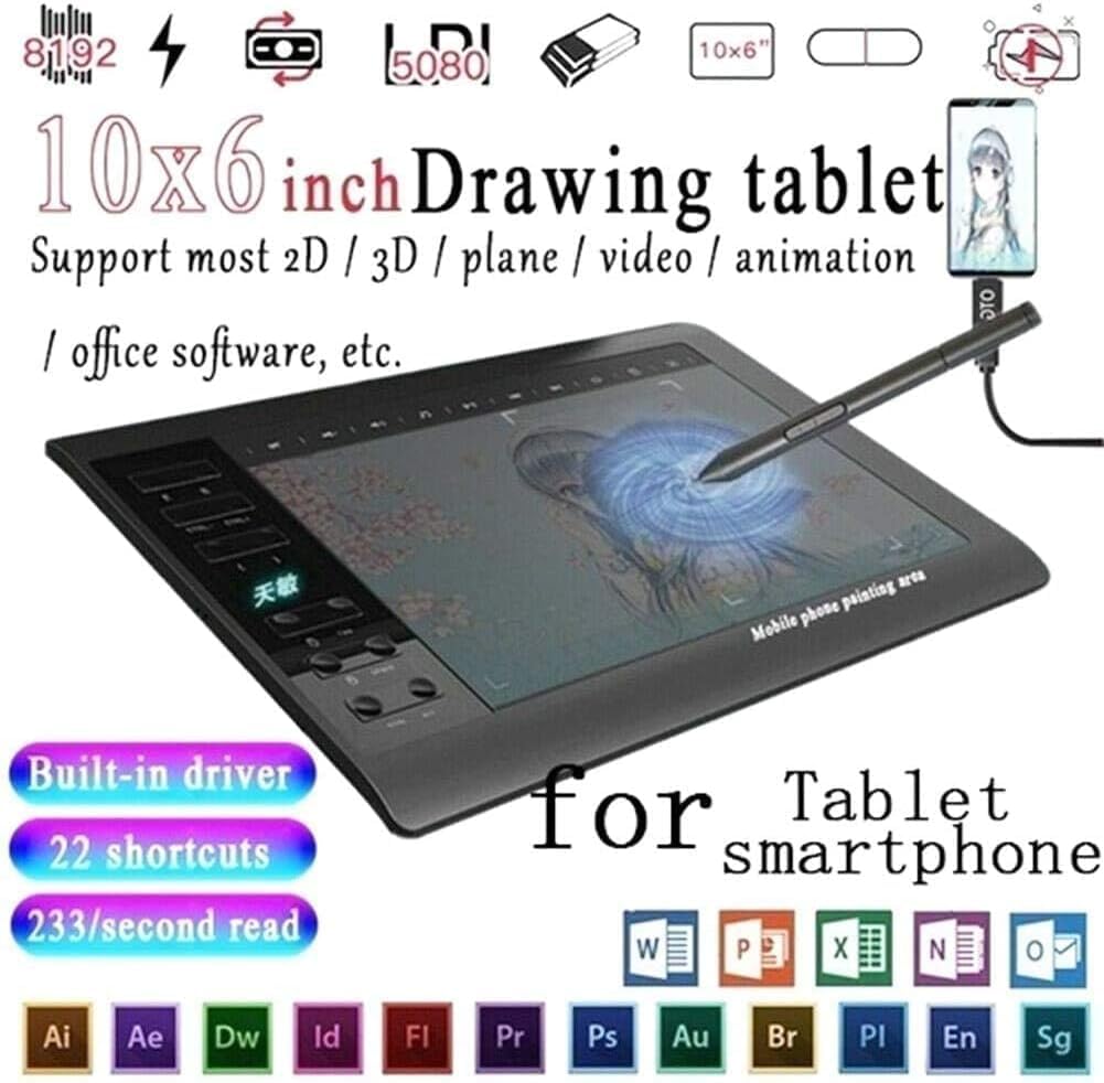 Tablet LCD do pisania, cyfrowy ewriter do rysowania graficznego, ręcznie malowany tablet z rysikiem, łączy się z telefonem komórkowym w celu łatwego rysowania