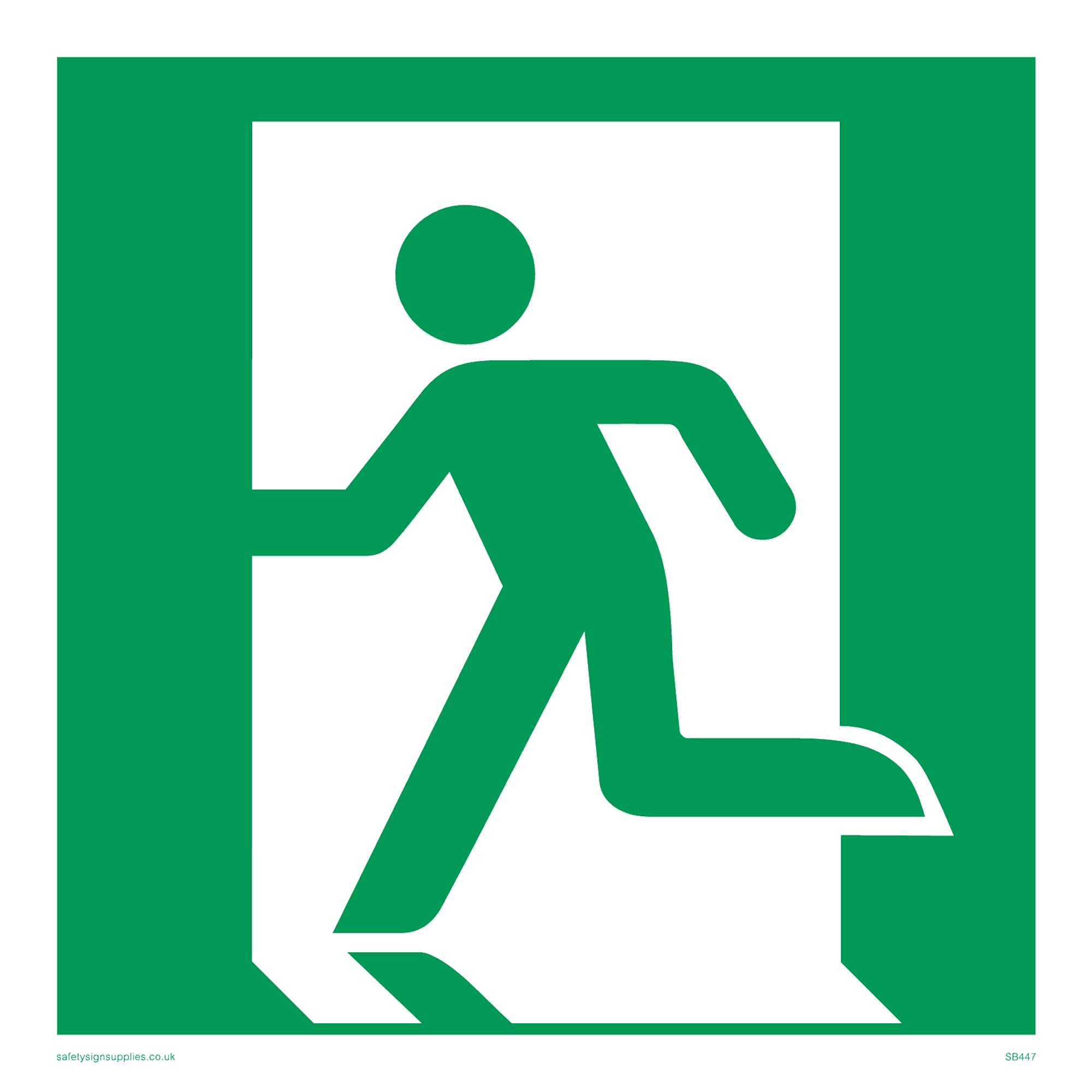 Pack of five - Running Man Symbol Only Sign - 150x150mm - S15