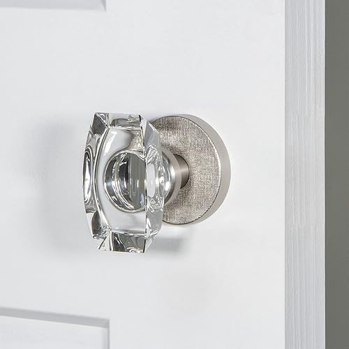 Miniatura 2 de Viaggio Circolo - Roseta de lino con pomo de cristal Stella en níquel satinado