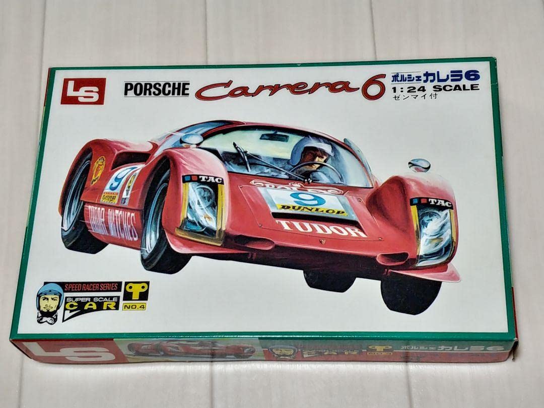 【絶版】 ポルシェ カレラ 6　未組立 ニットーモケイ ゼンマイ付き 昭和レトロ Amazon.co.jp: LS 1/24 ポルシェ カレラ6 動力プラモ 当時物