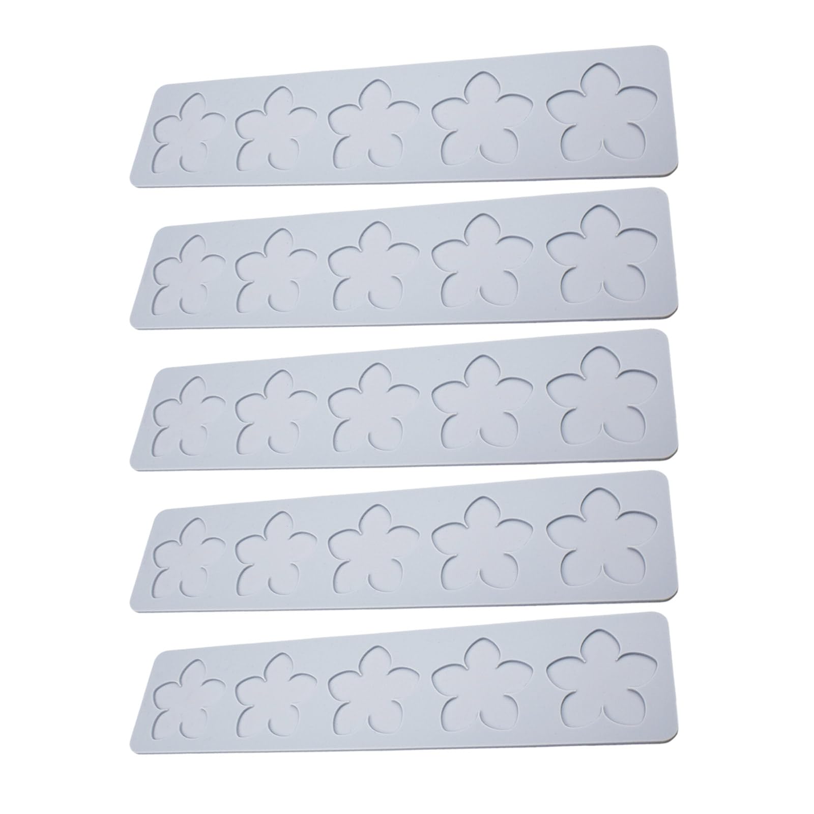 Tsophreniq 5pcs Flower Petals Pattern Lace Mat Chocolate Fondant Silicone Molds Cake Decorating Tool for Sugar Craft Cake Decoration Fondants Impressions Mats Bakings Molds