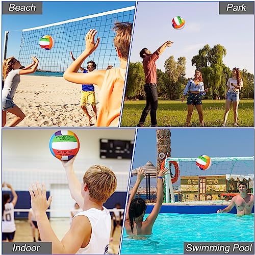 Image of Lenwen 2 Pack Volleyball Official Size 5, Colorful