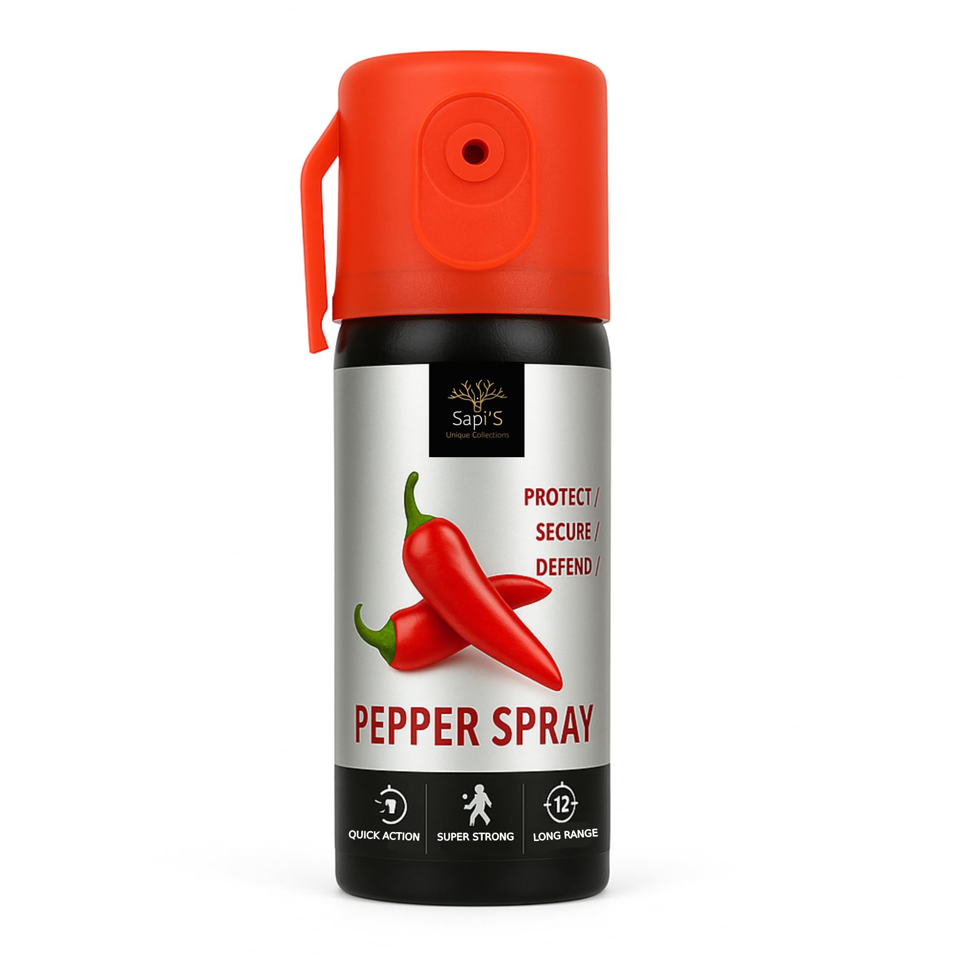 Sapi'S Pepper Spray for Self Defence, 100 ml, Super Strong, Quick Action, Long Range, Compact & Portable-image-47
