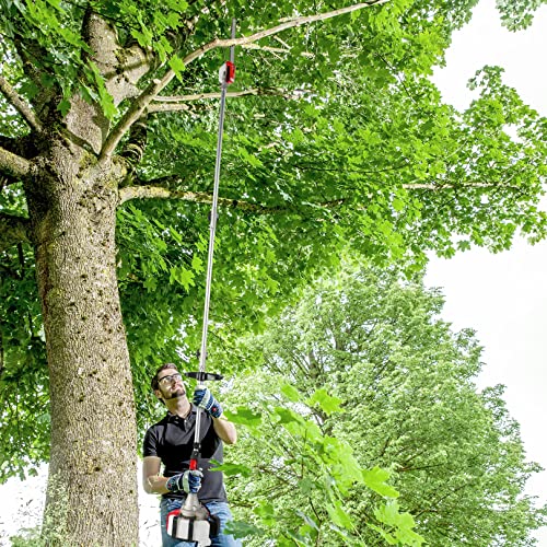 Gas Powered Pole Saws - 58CC 2-Cycle Pole Saws for Tree Trimming with 16-Foot Extendable Reach - Design for Tree Trimming and Branch Cutting