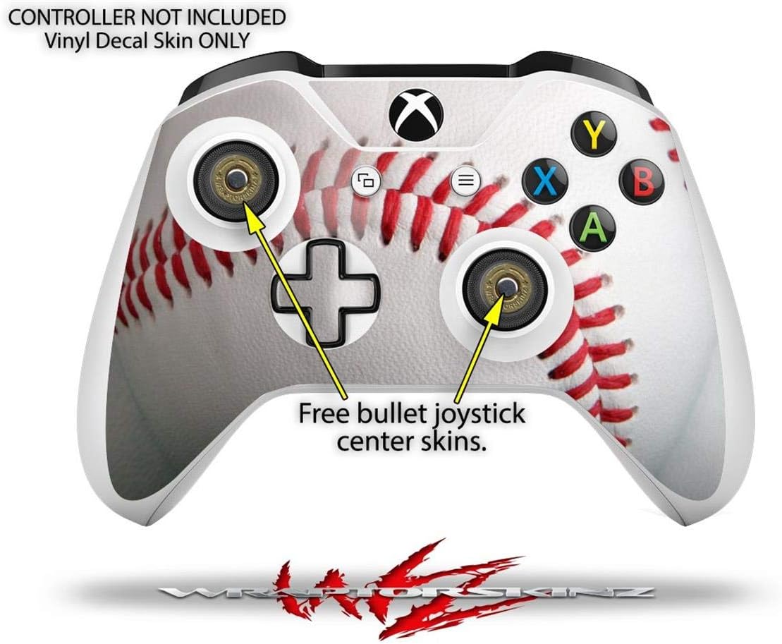 Decal Vinyl Skin Wrap Compatible with Xbox One S Console and Controllers - Baseball