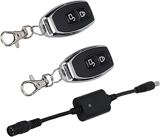 Remote Control Switch, 2 Universal Cloning Key Fob Remote Control Key Fob with 433mhz for AntiTheft Alarms, Security Systems Roller Lind Door,Gate Barriers Etc