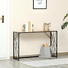 طاولة جهاز تشغيل ألعاب الفيديو الرقمية بإطار من الصلب من ايه ار كورنر، بلون أسود وبني، مقاس 40 سم × 1.20 متر × 90 سم (طول×عرض×ارتفاع)، موديل M0252