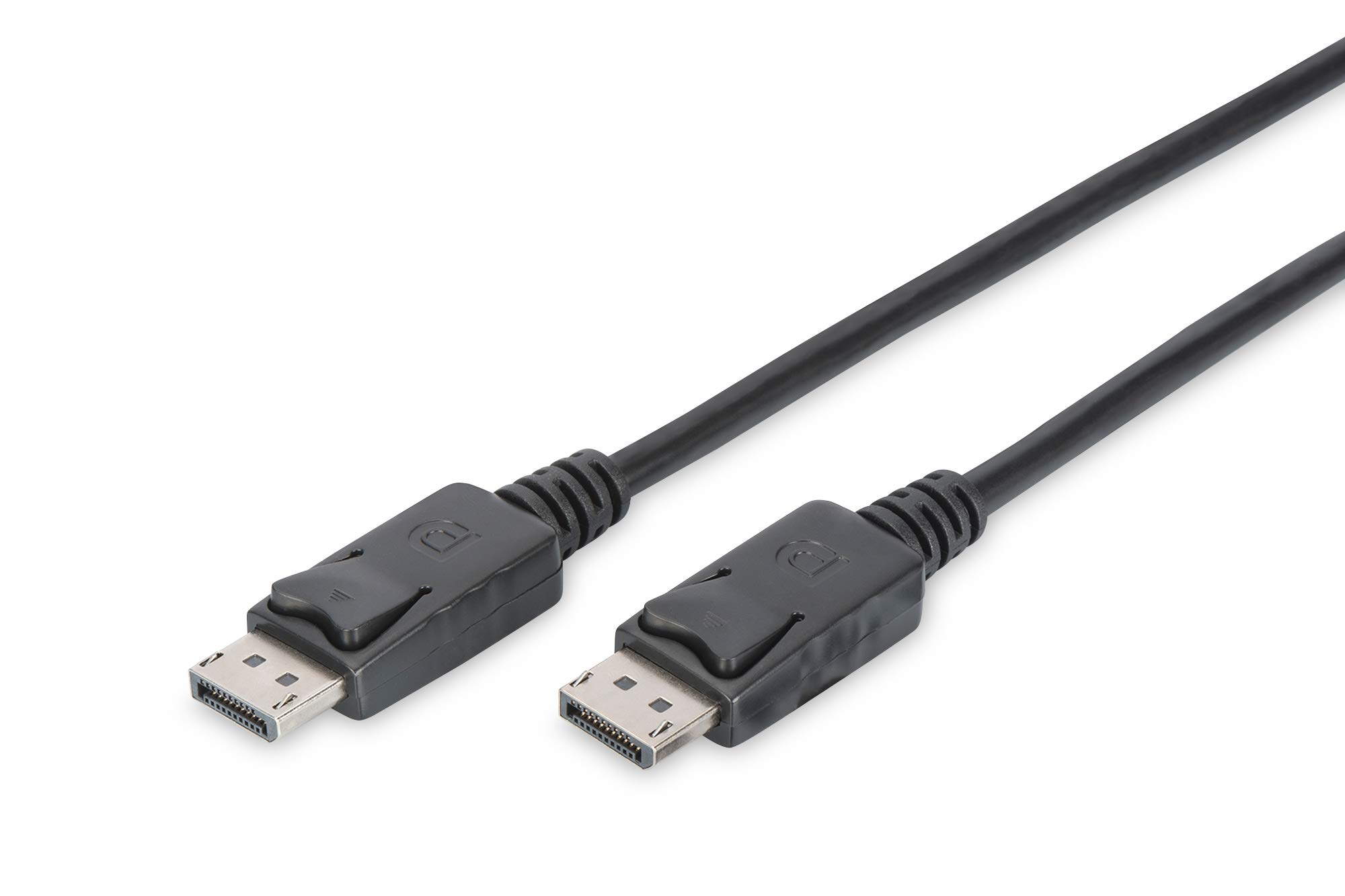 DigitusDisplayPort Anschlusskabel, DP St/St, 3.0m, m/Verriegelung, Ultra HD 4K - Schwarz