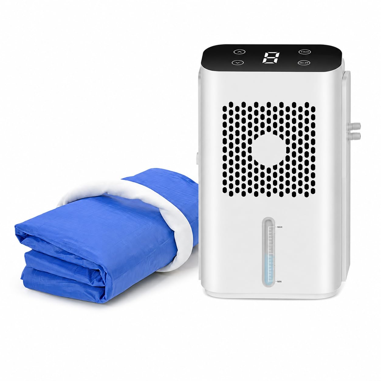 Protector de colchón refrigerado por agua, 12 V 8 W, sistema de almohadilla de refrigeración para personas que duermen con calor y sudores nocturnos, 5.5 x 2 pies