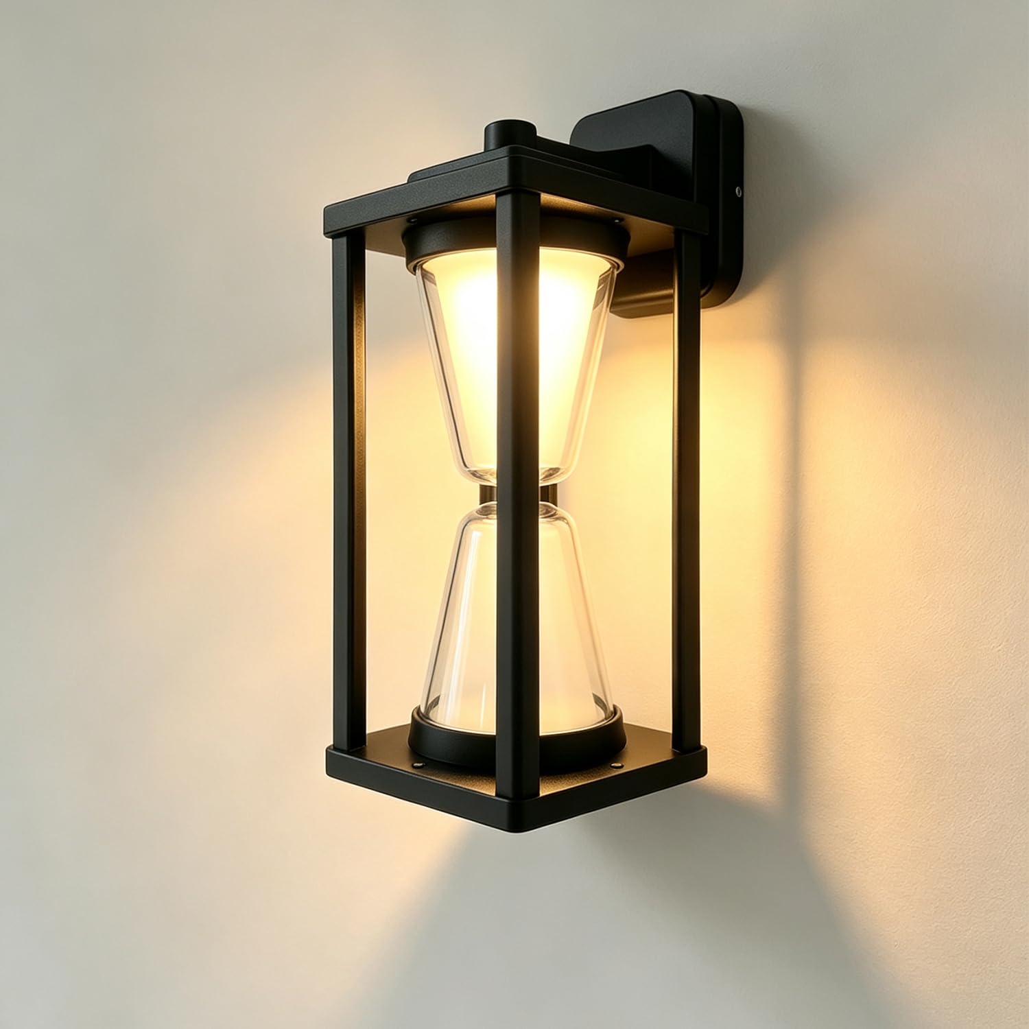 30W Applique da Parete Esterno E27 base con lampadina | Applique da interno IP65 Impermeabile Alluminio,Bianca Calda 3000K, Lampada da Parete Moderna per Giardino, Terrazza e Garage