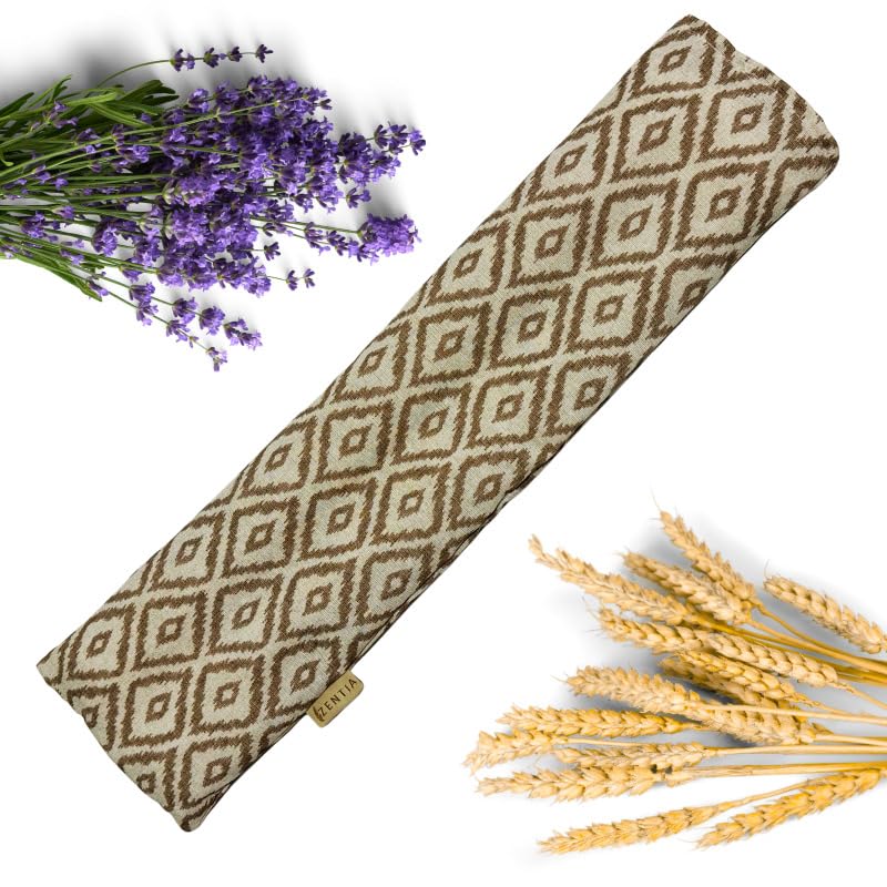Saco Semillas Microondas - 12x50cm Semillas y Lavanda, 100% Algodón - Saco de Semillas para Microondas - Bolsa térmica Calor y Frío - Saco térmico semillas microondas - Cojín Cervical Grande