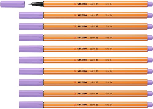 STABILO - Fineliner - point 88 - 10er Pack - flieder