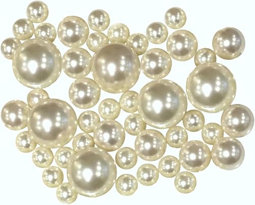 Marfil flotanteperlas blancas rotas, con kit de geles de agua transparentes imprescindibles para el mejor efecto flotante, llena 1 GL de geles para