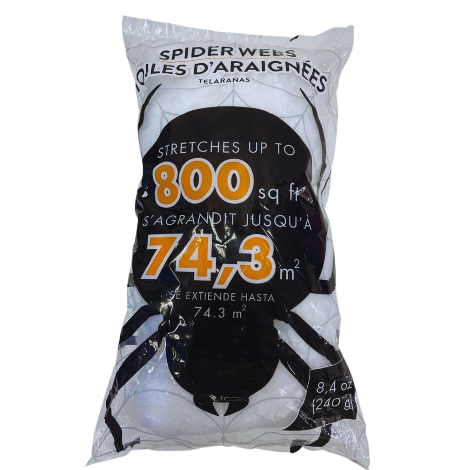 Amscan Multicolor Stretchable Spider Web Mega Value Pack - 1 Pc