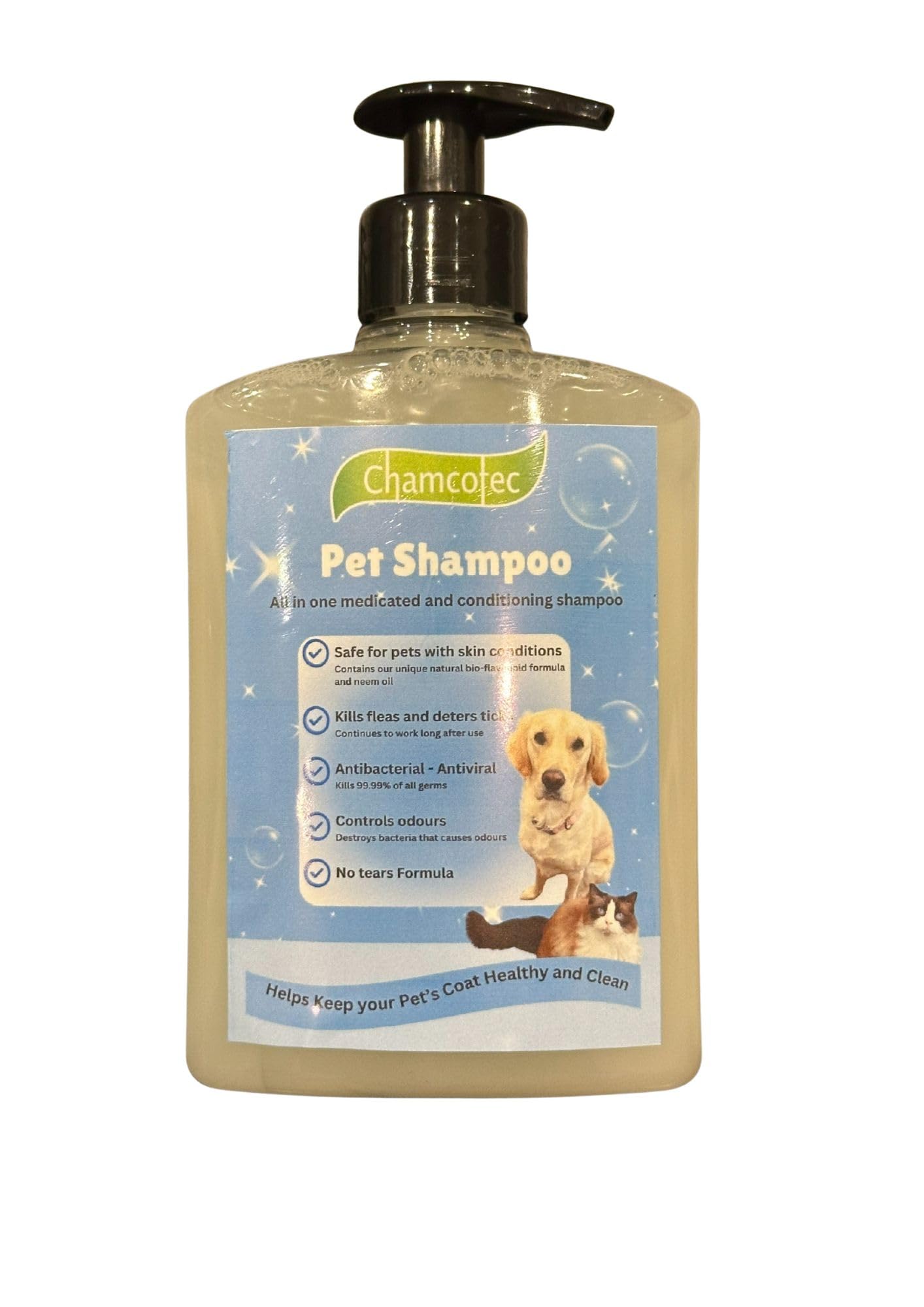 Pet Shampoo for Dogs and Cats, Medicated and Conditioning (500ml)