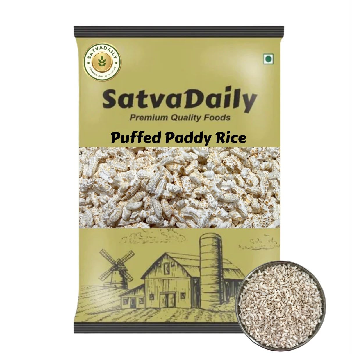 SatvaDaily Puffed Paddy Rice 400g Bengali Khoi For Healthy Snack and Diwali Pooja Prasad - Battada Aralu | Paddy Pori | Hodlu | Lahya Laayi Lahi | Puffed Rice Khoi Khil Khai Khay Kheel Murmura | Pyalalu-picture-16