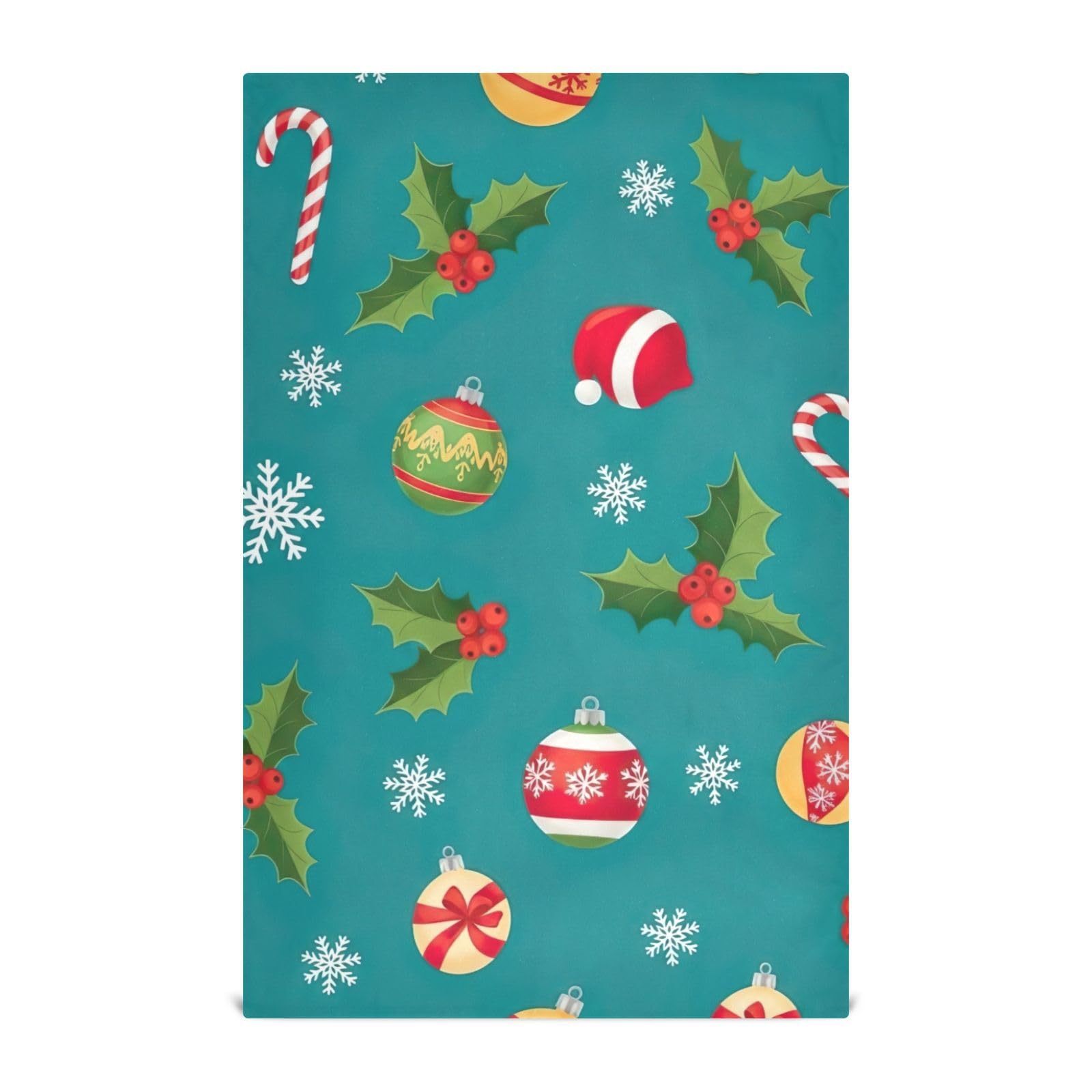 Gants de toilette de cuisine absorbants et grands essuie-mains de Noël imprimés