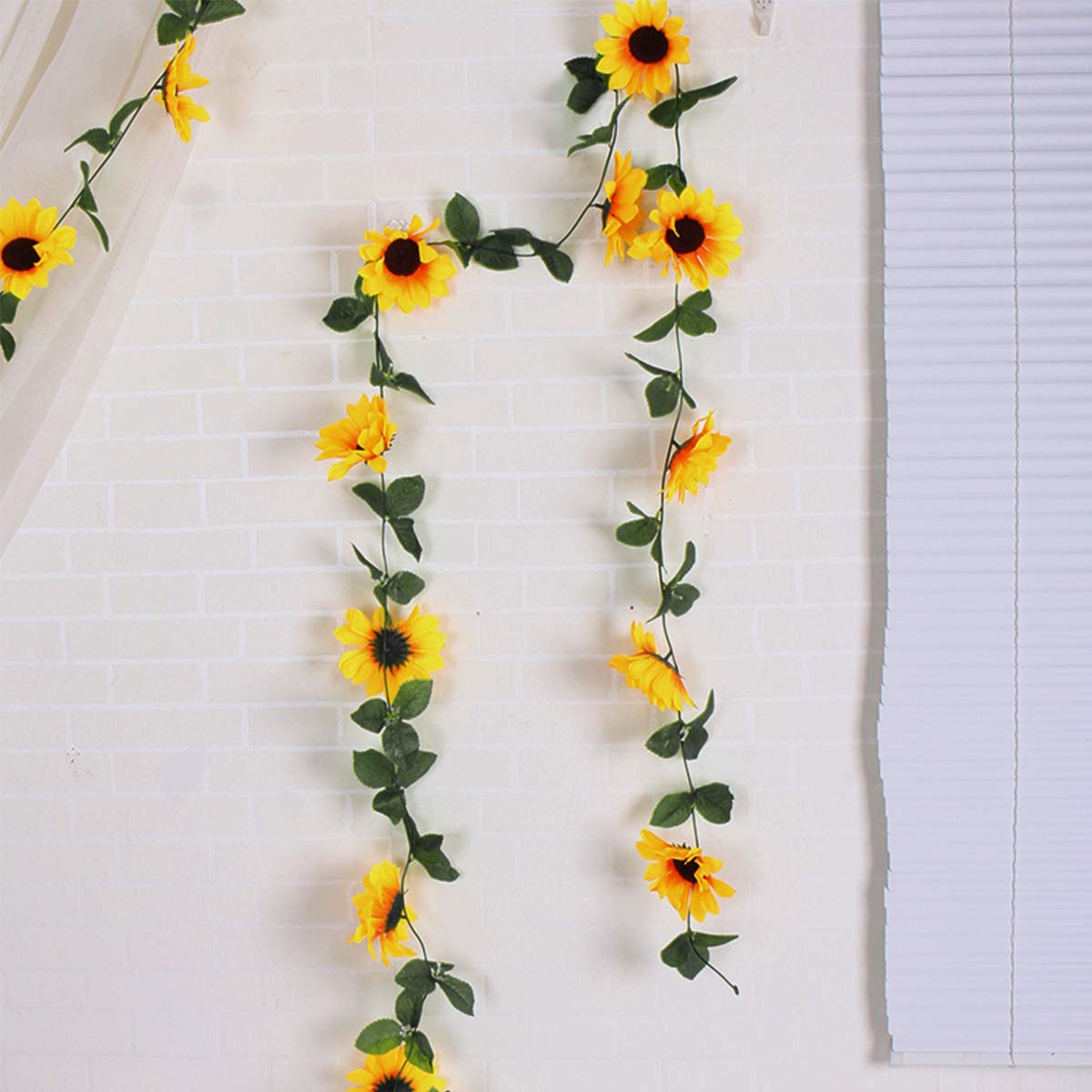 Teste di girasole in seta da 10 cm, girasoli artificiali sfusi per lavori creativi, decorazioni per torte, forniture per ghirlande autunnali - Italia