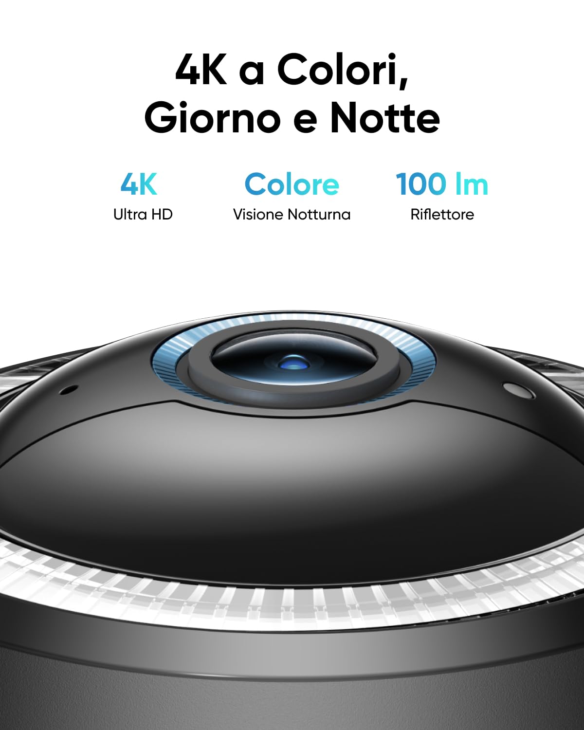 eufy Security S330 4G LTE, Telecamera Wi-Fi Esterno Pan Tilt 4K UHD | Alimentazione senza fili con pannello solare, Tracking movimento persone/veicoli via IA, Sim Card integrata.