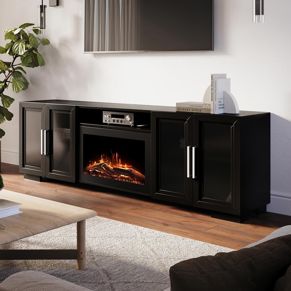 Amazon.com: Modern Ember Channing 80-in Smart Electric Fireplace