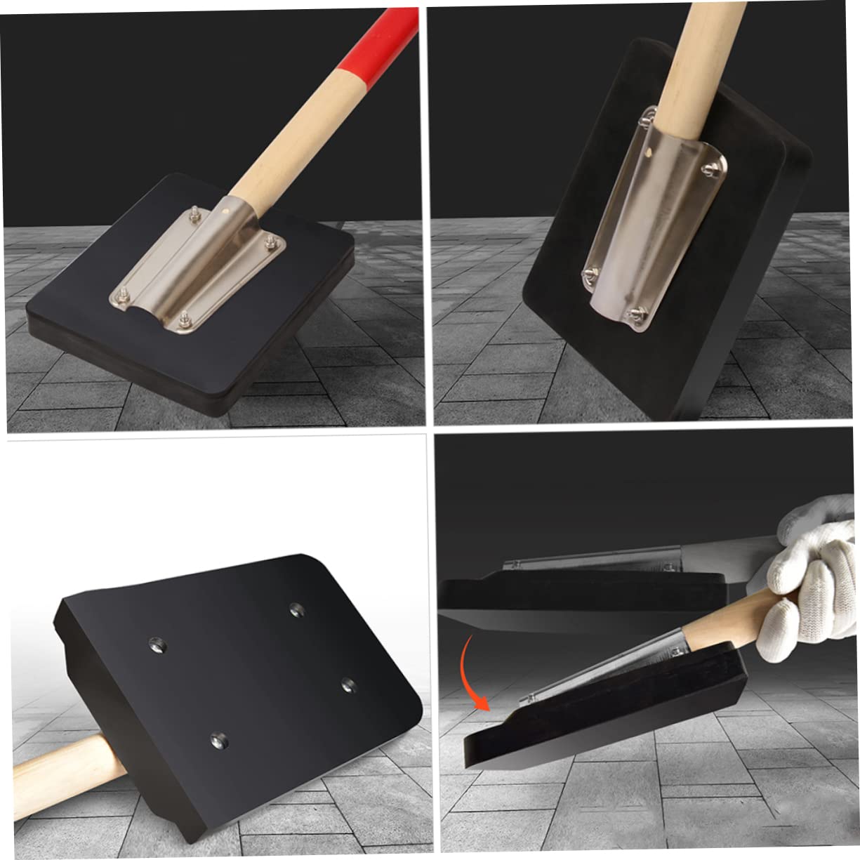 Hemobllo Maillet Caoutchouc Pour Aplanir Les Carreaux Outil De Construction De Pavage Maillet Caoutchouc Utile