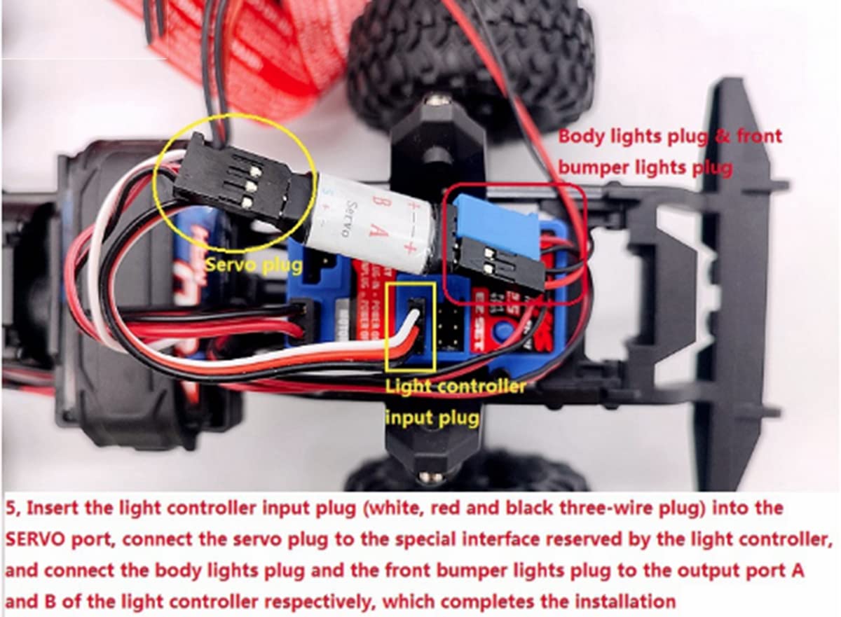 Paraurti Anteriore Con Luce LED Per TRX4M TRX4-M 1/18 RC Crawler Car - Foto 6