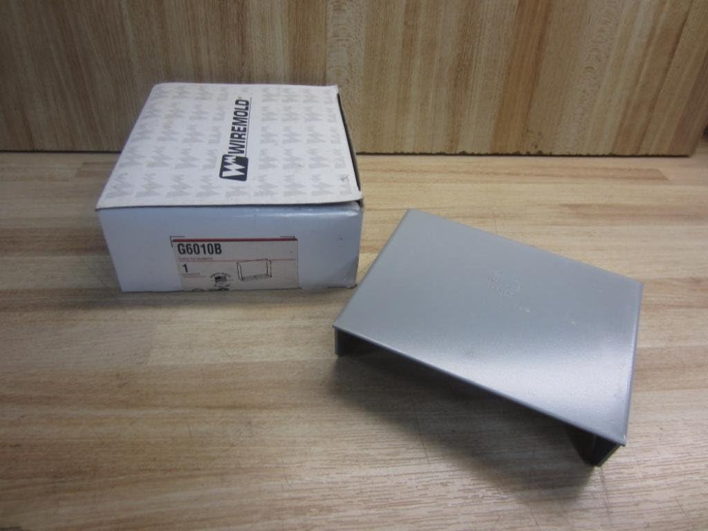 Wiremold G6010B Blank End Fitting Steel Gray Baked Enamel For Use With