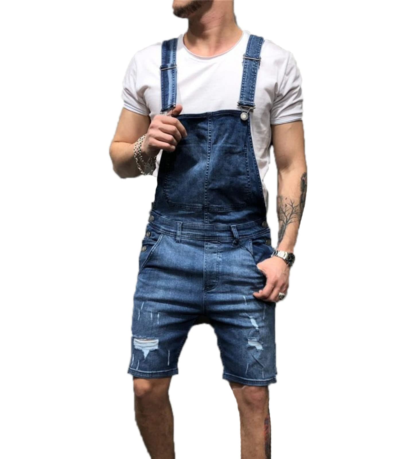 Hommes Jean Shorts Denim Salopette Stretch Casual Shorts Denim Global Mens Short Denim Combinaisons