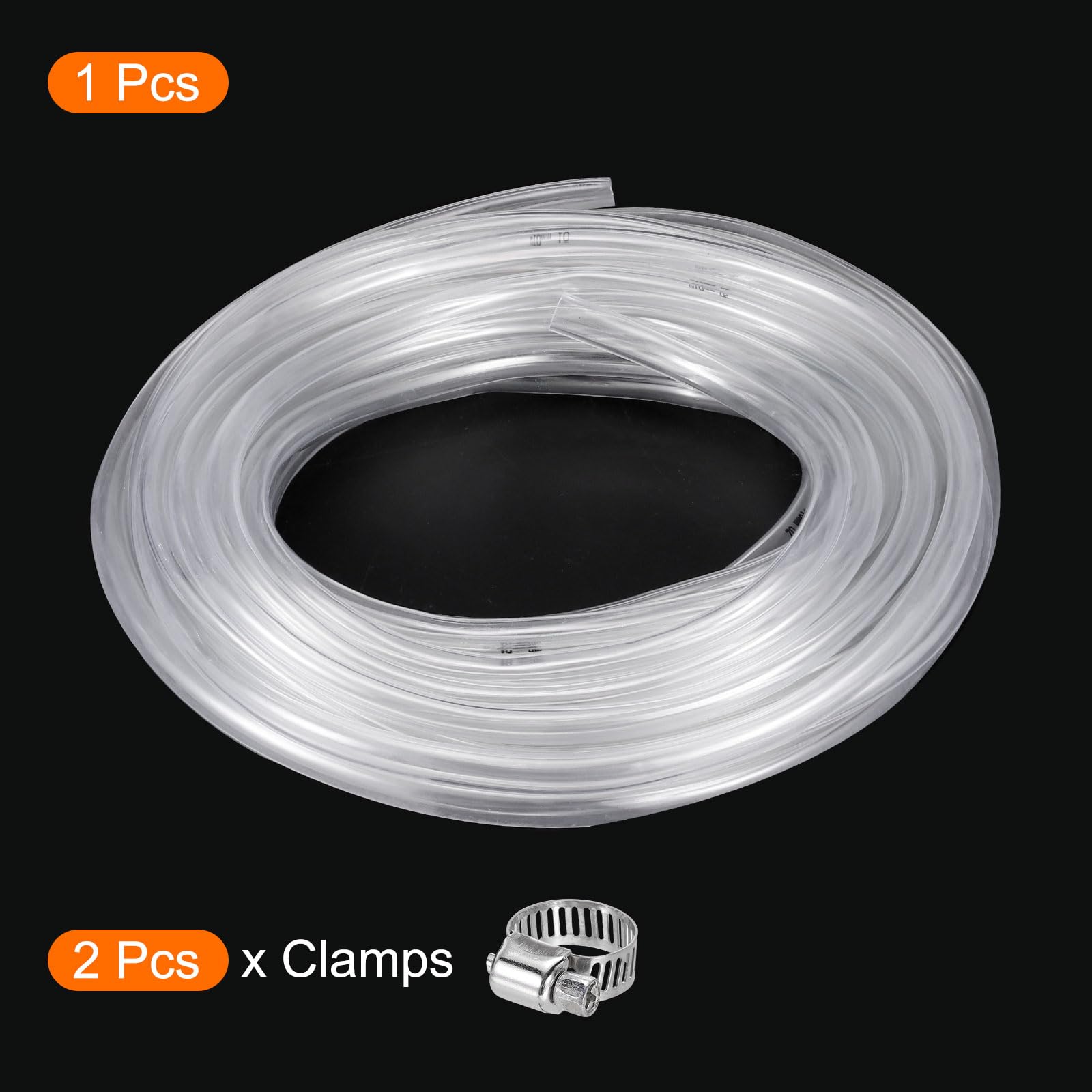 QUARKZMAN Tubo in PVC trasparente 9,5mm x 12,7mm Tubo in plastica PVC Tubo
