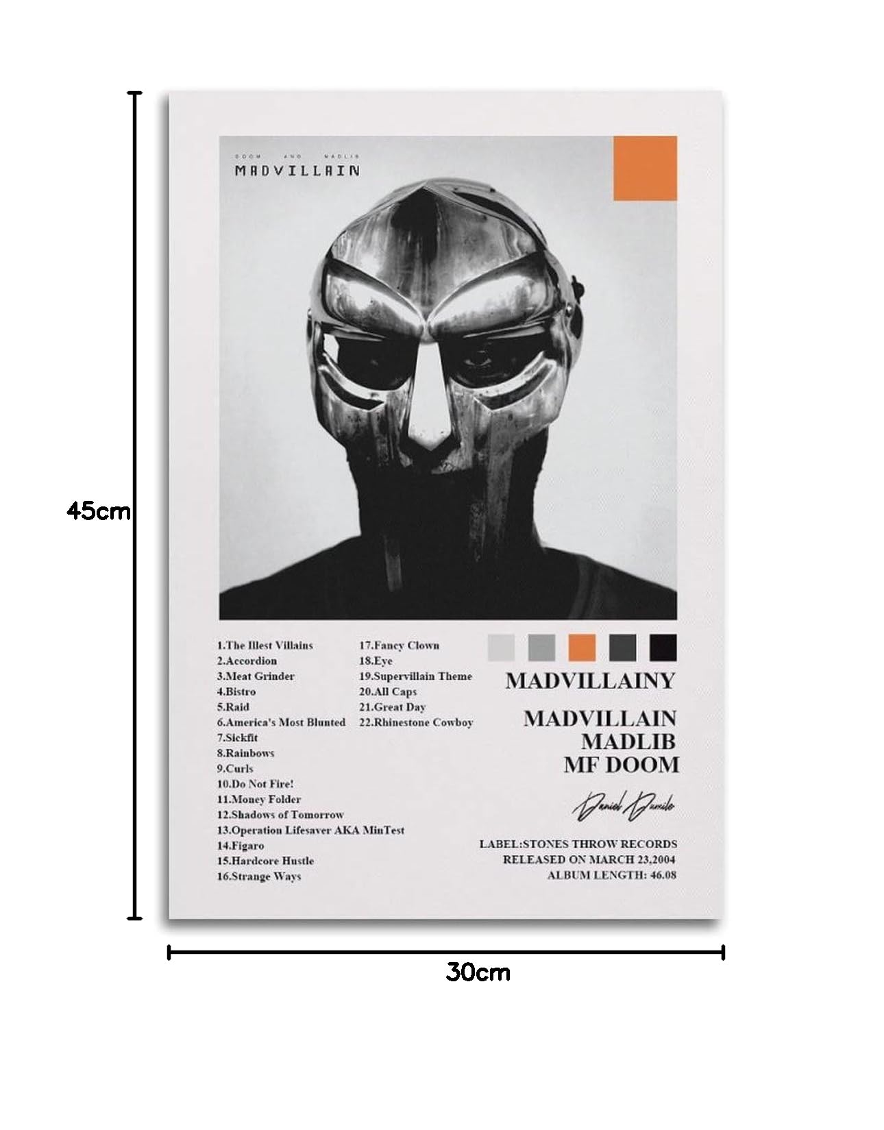 Music Album Cove Madvillain MF DOOM Poster Madvillainy Canvas