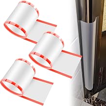 Pack of 3 Finger Clamp Protection Doors for Children, 17 x 120 cm Clamping Protection Door Self-Adhesive Door Finger Clamp Protection, Finger Clamp Protection Doors for Nursery, Classroom, Bedroom