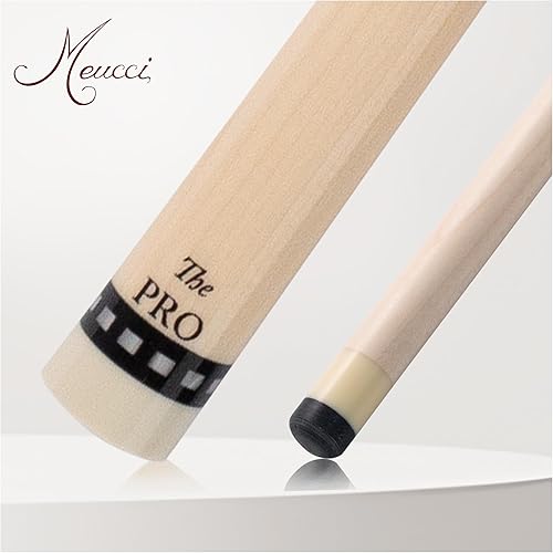 Miniatura 4 de Meucci Pool Cue-Recession Buster 5 palos de piscina con antebrazo de arce rizado, puntas de taco de alto impacto, envoltura de lino irlandés