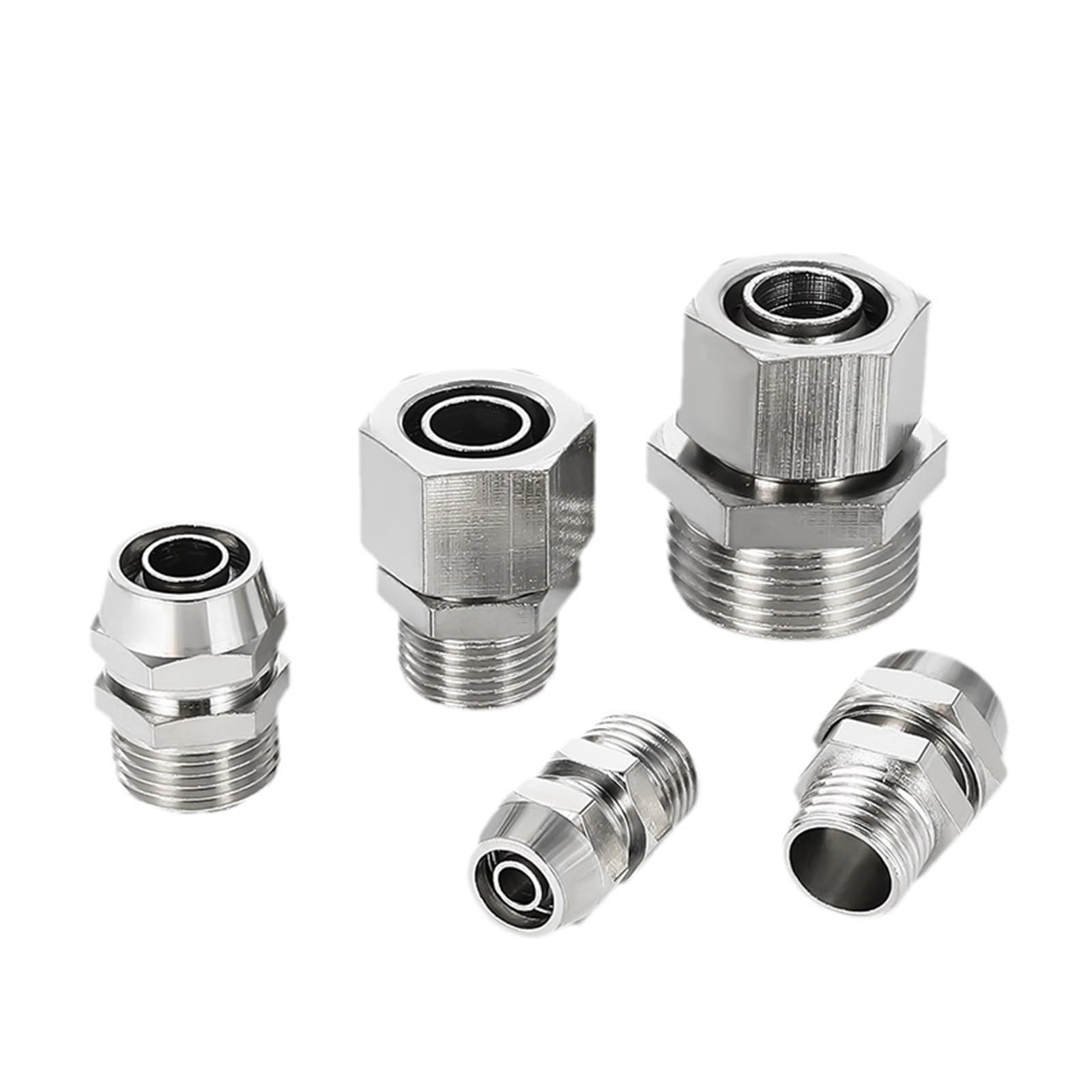 Conector rápido KPC con rosca de cobre niquelado que evita fugas en tubos de 8mm 4