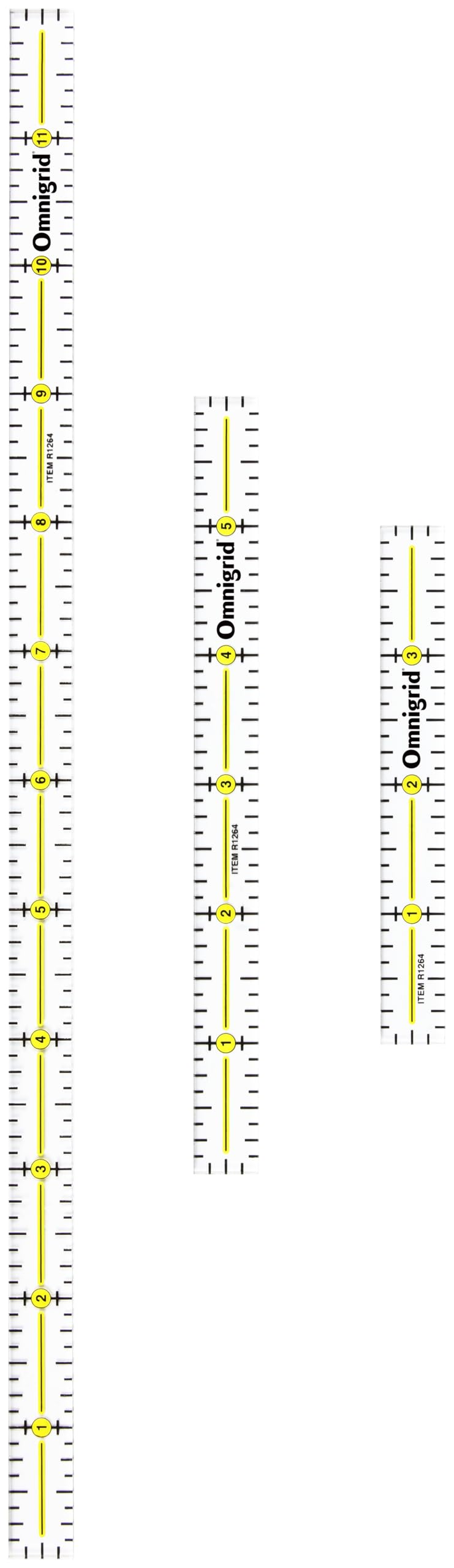 Dritz Omnigrid Ruler Trio-4 inch, 6 inch and 12 inch (pack of 3)