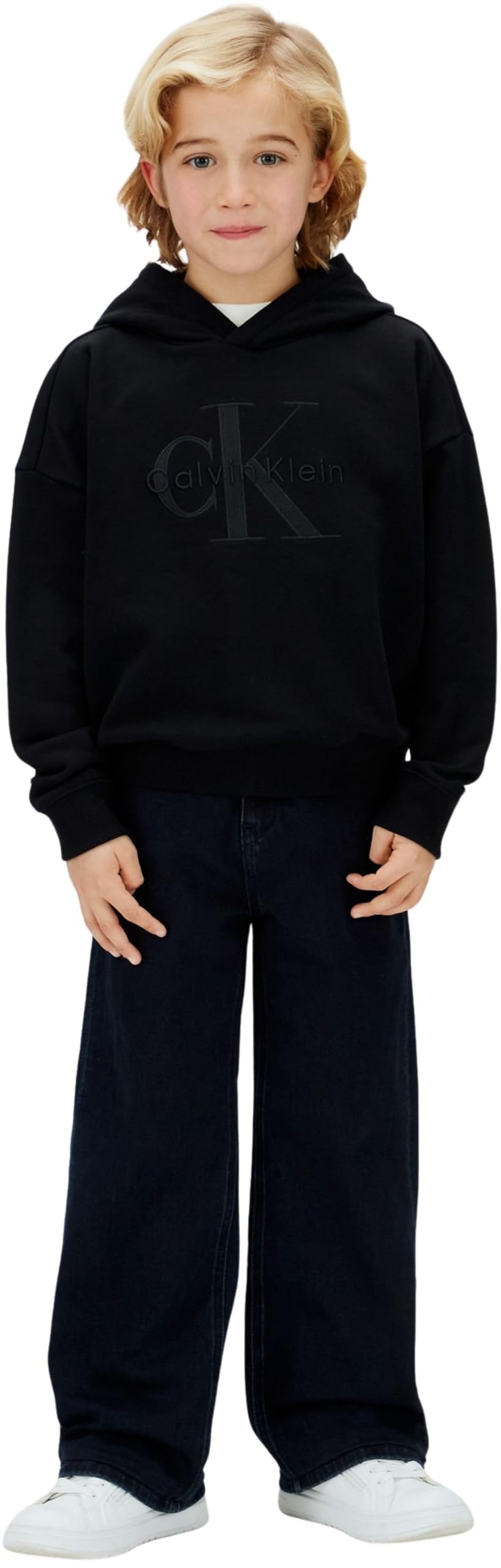 Calvin Klein Mono Logo Hoodie Lvcksjb09b Altre Felpe Bambini e Ragazzi