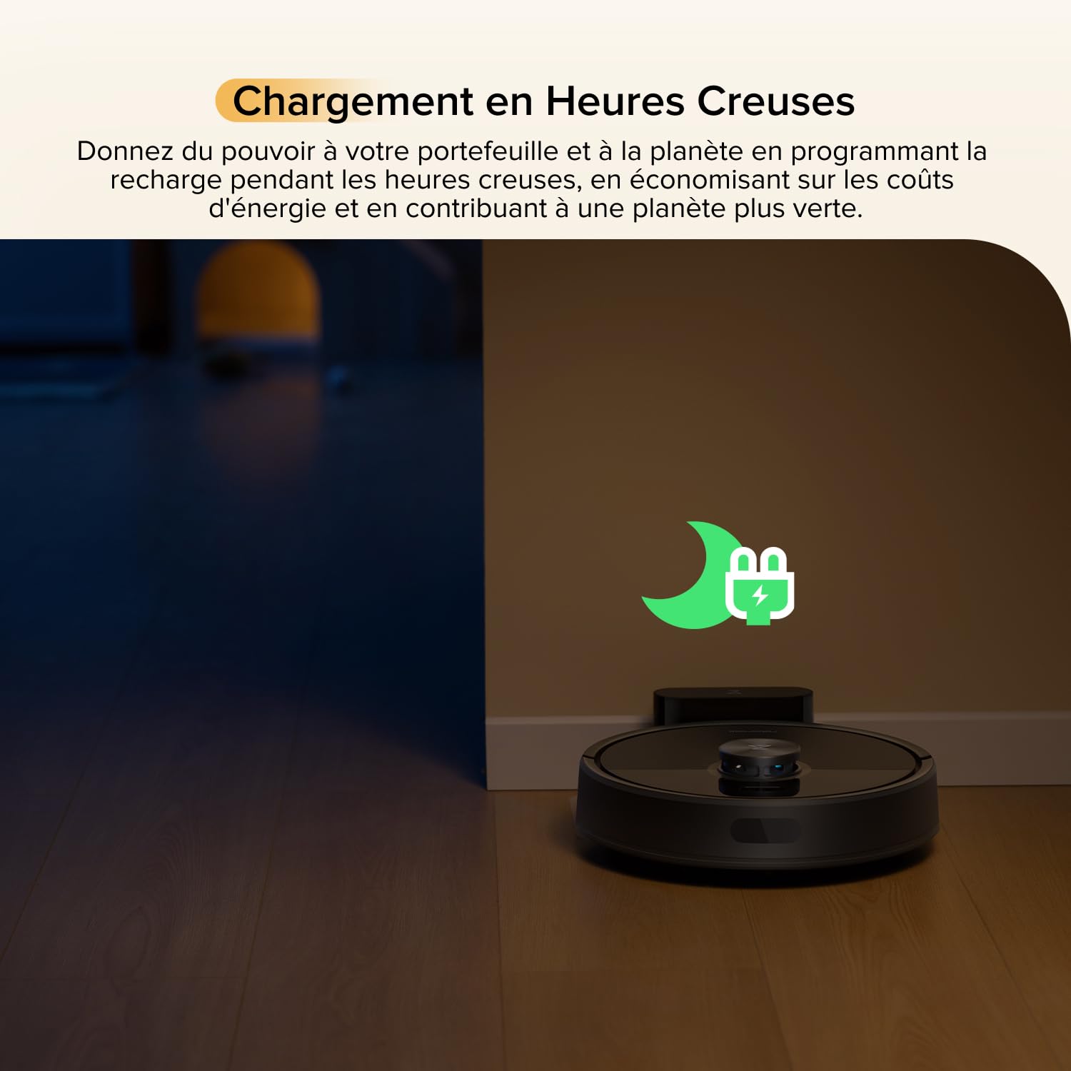 roborock Q7 M5 Set Aspirateur Robot Laveur 10 000 Pa, Double Conception Anti-Enchevêtrement, Durée de Nettoyage Prolongée, Navigation avec LiDAR Précis, APP, Noir