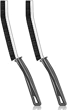 فرشاة تنظيف الشقوق، فرشاة تنظيف صغيرة متعددة الوظائف للجص، أداة تنظيف بمقبض طويل ورقيق وشعيرات قاسية، قطعتان