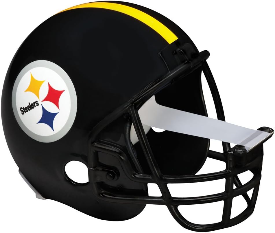 Scotch Magic Tape Dispenser, Pittsburgh Steelers Football Helmet with 1 Roll of 3/4 x 350 Inches Tape
