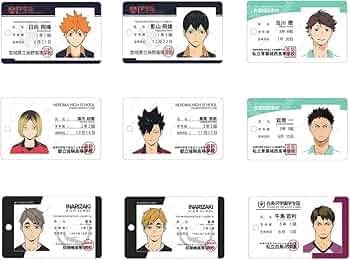 Amazon.co.jp: ハイキュー 学生証 日向翔陽 影山飛雄 カードケース 烏