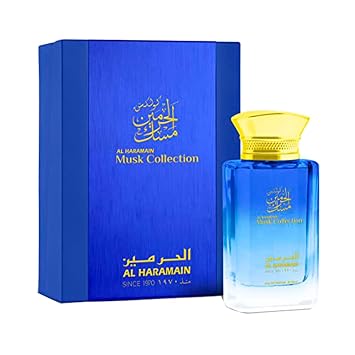 مجموعة الحرمين المسك عطر عطر دو بارفوم للجنسين ، 3،4 أونصة بلو بوكس