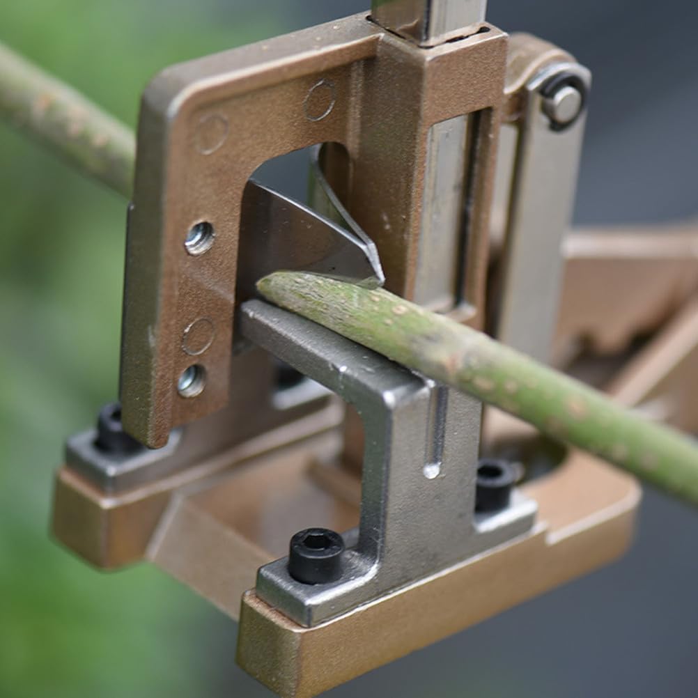 Kit Pinza per Innesto a V per Alberi da Frutto, Attrezzo in Lega di Alluminio con Lama SK5 Sostituibile e Nastro per Innesto, per Rami da 8-20 mm in Giardino e Frutteto