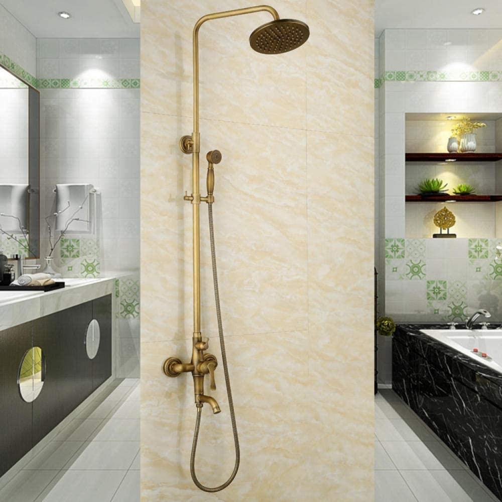 Raccords de douche de pluie antiques en laiton robuste complet