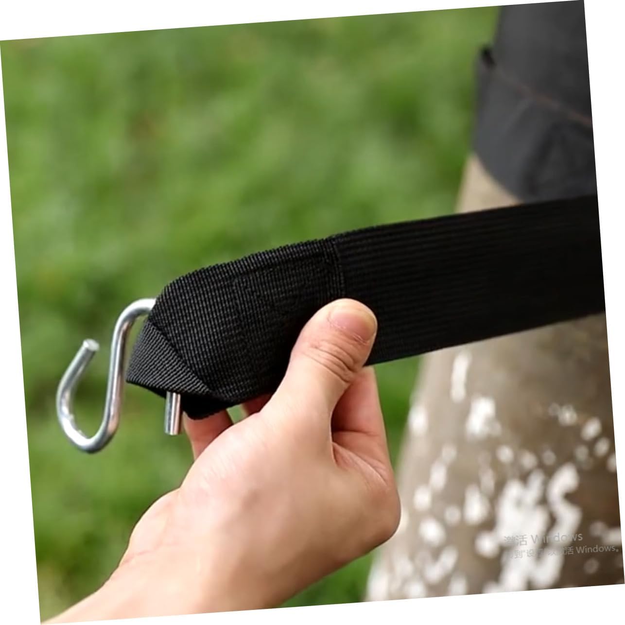 6pcs Hammock Rope Swing Hanging Ropes Straps for Tree Tire Disc Web Swings for Camping Garden Porch Patio