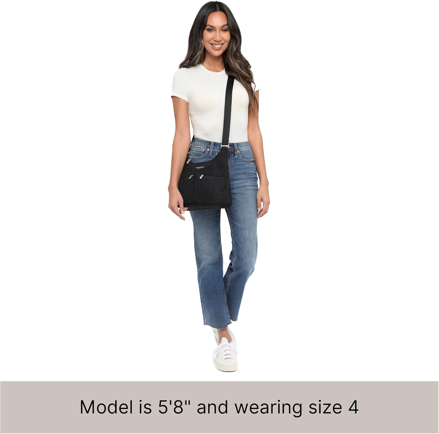 Baggallini Crossbody Travel Bag 11x8.5 Lightweight Water-resistant Nylon Handbag - Image 6