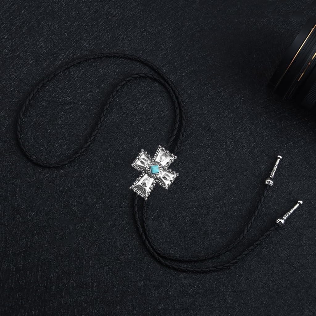 Cravatte da Cowboy, Collana con Cravatta Corda di Similpelle da Cowboy Ciondolo in