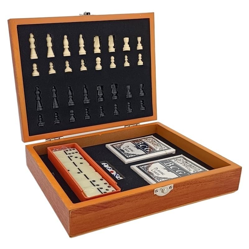 Échecs 3 en 1 for Les Jeux de société de Voyage, Jeu de Dominos d'échecs